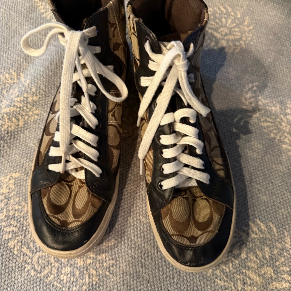 Coach women’s Sneakers - Brown and White